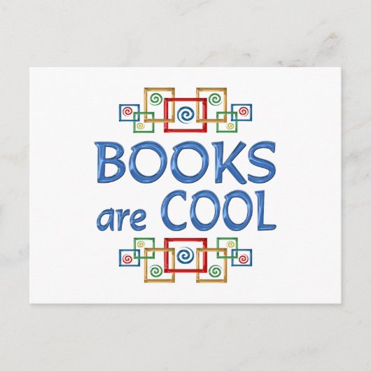 Cool Books Postkarte (Vorderseite)