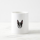 Cool Boston Terrier Face Kaffeetasse (Mittel)
