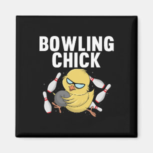 Cool Bowler for Women Girls Ladys Bowling Chick S Magnet