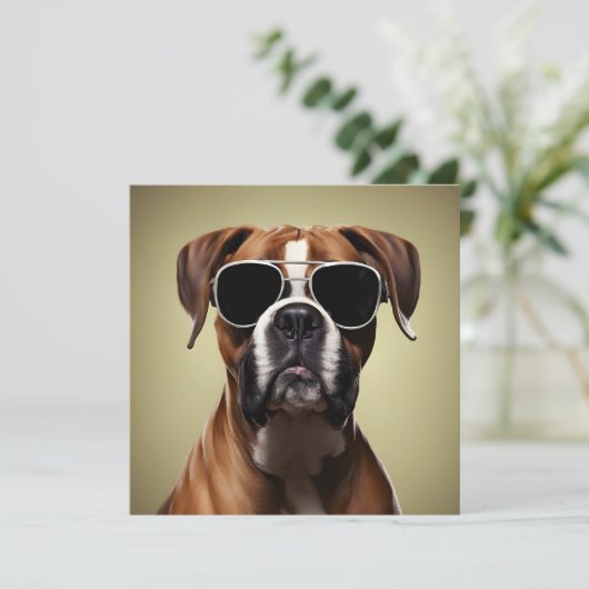 Cool Boxer Dog (Stehend Vorderseite)