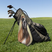 Cool Boxer Dog Golfhandtuch (Gras)