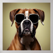 Cool Boxer Dog Poster (Vorne)