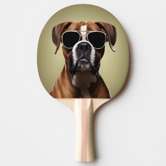 Cool Boxer Dog Tischtennis Schläger (Vorderseite)