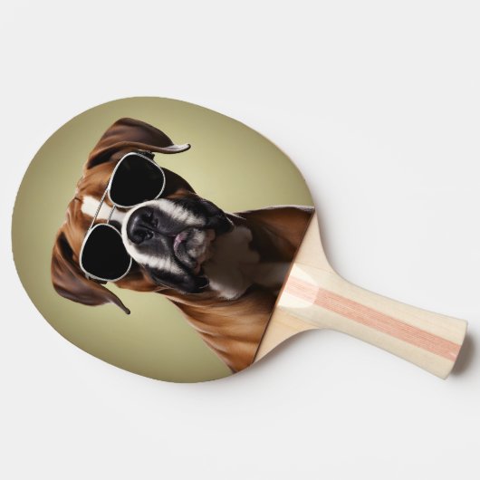 Cool Boxer Dog Tischtennis Schläger (Seitenansicht)