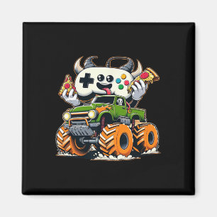Cool Boys Video Game Pizza Hochlauf 4x4 LKW Magnet