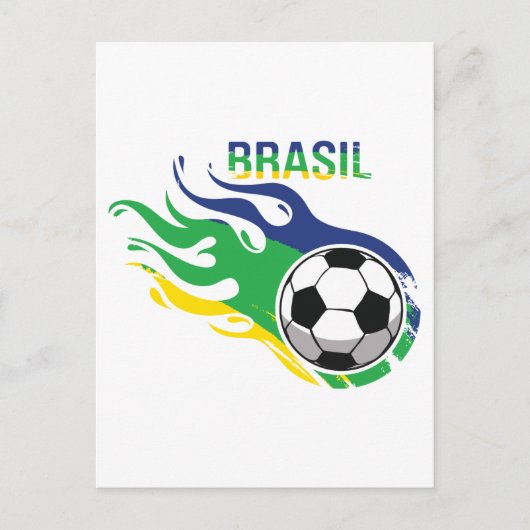 Cool Brasil Futebol Postkarte (Vorderseite)