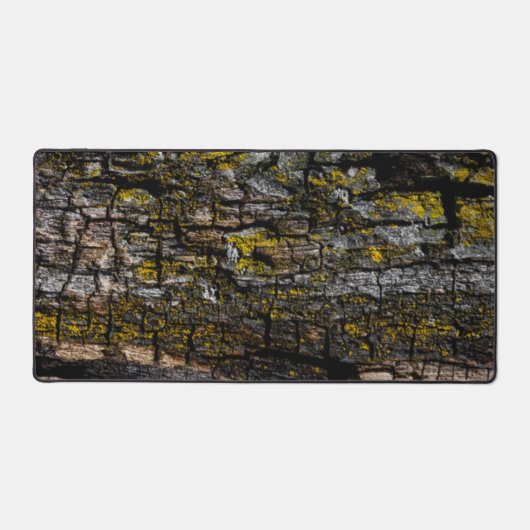 Cool-braune, graugelbe Moosholzrinde Schreibtischunterlage (Vorderseite)