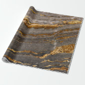 Cool-braune Marmortextur Geschenkpapier (Ungerollt)