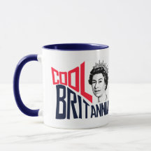 Cool Britannia Königin Elizabeth HRH Geboren Royal
