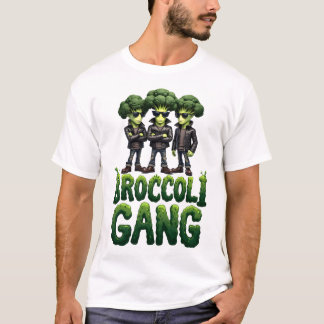 Cool Broccoli Gang Design T-Shirt