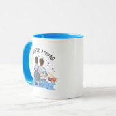 cool Brother Friend Monogramm Tasse (Vorderseite Links)