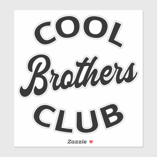 Cool Brothers Club I Aufkleber (Blatt)
