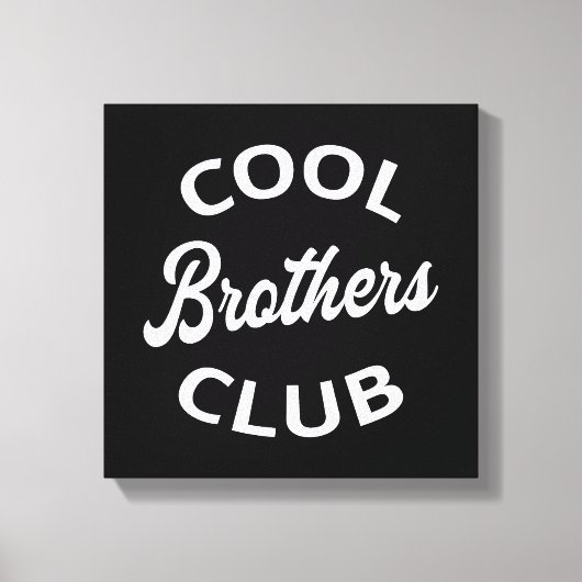 Cool Brothers Club I Leinwanddruck (Vorderseite)