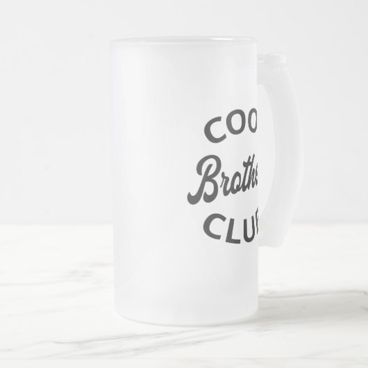 Cool Brothers Club I Mattglas Bierglas (VorderseiteRechts)