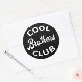 Cool Brothers Club I Runder Aufkleber (Umschlag)