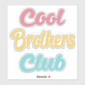 Cool Brothers Club II Aufkleber (Blatt)