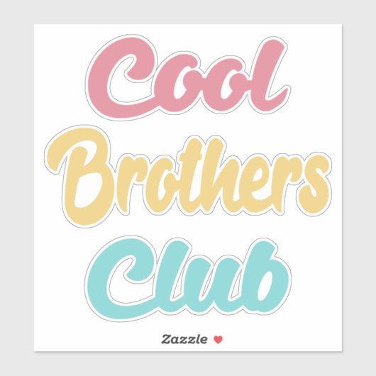 Cool Brothers Club II Aufkleber (Blatt)