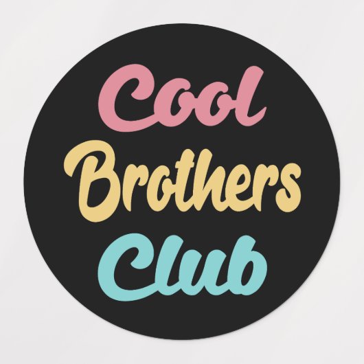 Cool Brothers Club II Etiketten (Design 1)