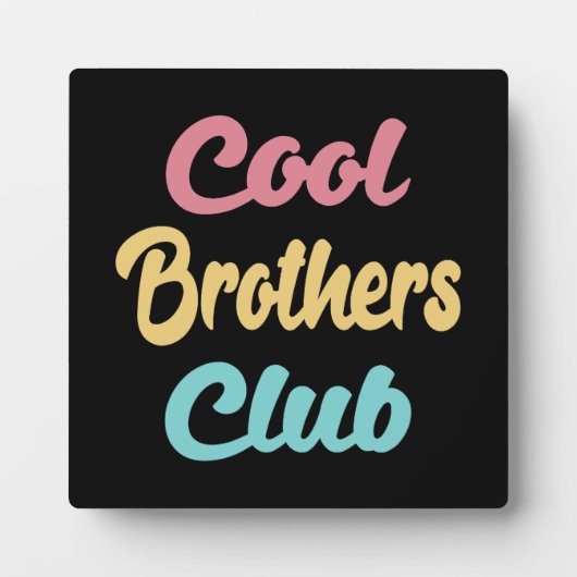 Cool Brothers Club II Fotoplatte (Vorderseite)