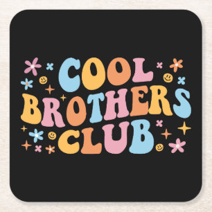 Cool Brothers Club III Rechteckiger Pappuntersetzer