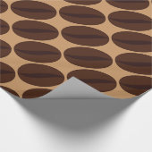 Cool-Brown-Kaffeebohnen-Muster Geschenkpapier (Ecke)