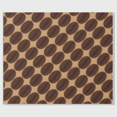 Cool-Brown-Kaffeebohnen-Muster Geschenkpapier (Flach)