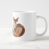 Cool-Brown-Orange-Fox Jumbo-Tasse (Rechts)