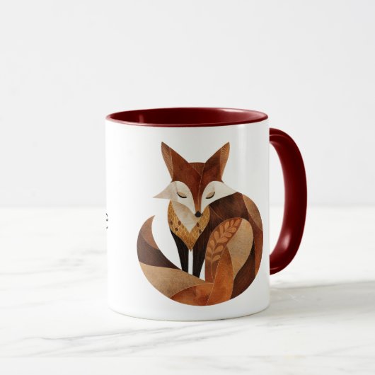 Cool-Brown-Orange-Fox Tasse (VorderseiteRechts)