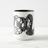 Cool, Bubble Letter Art, Boho, Hippie, Kaffee Tass Tasse (Zentrum)