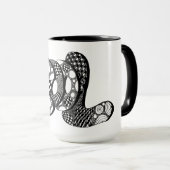 Cool, Bubble Letter Art, Boho, Hippie, Kaffee Tass Tasse (VorderseiteRechts)
