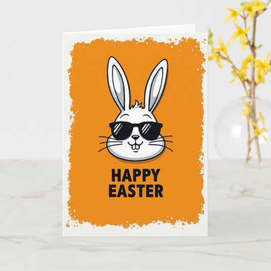 Cool Bunny Celebration Card Karte (Gelbe Blume)