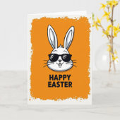 Cool Bunny Celebration Karte (Gelbe Blume)