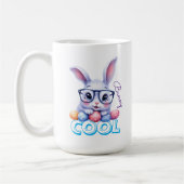 Cool Bunny Easter Personalized Kaffeetasse (Links)