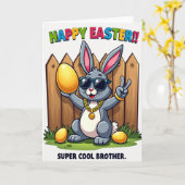 Cool Bunny Holiday Card Karte (Gelbe Blume)