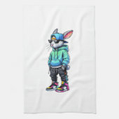 Cool Bunny Rabbit Sunglasses Easter Day For Boys M Geschirrtuch (Vertikal)