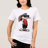 Cool Bunny Tri-Blend Shirt (Vorderseite)