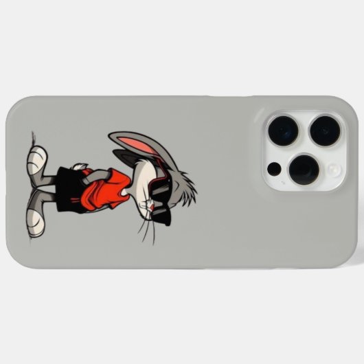 Cool Bunny Vibes: Stilvolles iPhone 15 Pro Case (Rückseite (Horizontal))