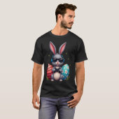 Cool Bunny With Sungl And Video Games Decor Easter T-Shirt (Vorne ganz)