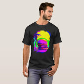 Cool Burger Chilling on Beach Fast Food Feinschmec T-Shirt (Vorne ganz)