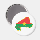 Cool Burkina Faso Magnet (Vorderseite/Rückseite)