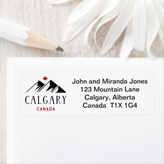 Cool Calgary Canada Mountains Maple Leaf (Insitu)