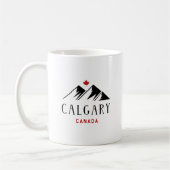 Cool Calgary Canada Mountains Maple Leaf Kaffeetasse (Links)