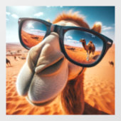 Cool Camel Fensterklammer Fensteraufkleber (Blatt)