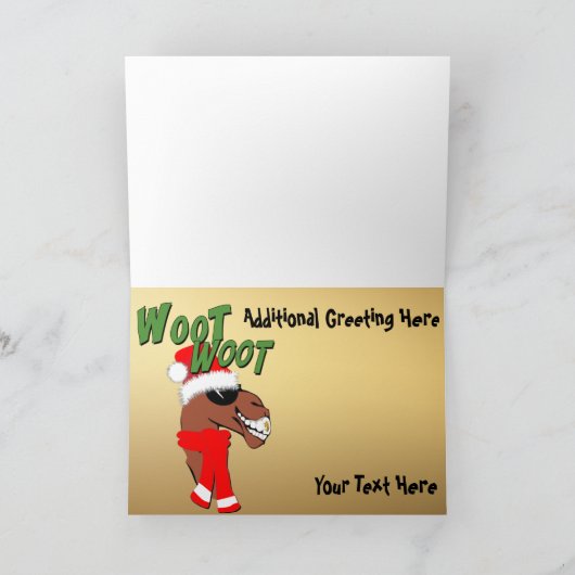 Cool Camel Hump Day Weihnachten Gold (Innenseite)