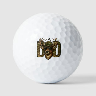 Cool Camouflage Vater - Hirsch mit Sonnenbrille Golfball