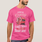 Cool Camper Queen Classy Sassy Smart Assy Funny Ca T-Shirt (Vorderseite)