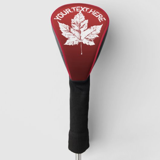Cool Canada Golf Retro Canada Driver Abdeckung Headcover (Vorderseite)