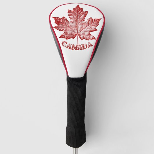 Cool Canada Golf Vintag Kanada Treiberabdeckung Golf Headcover (Vorderseite)