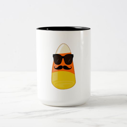 Cool Candy Corn Zweifarbige Tasse (Mittel)