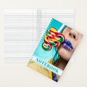 Cool Candy Lollipop Hübsch Notizblock (Innen)